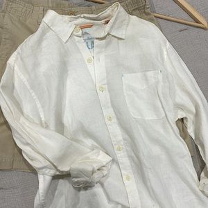 Tommy Bahama white shirt size L